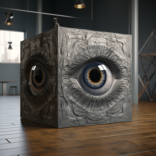 Gray Eye Cube